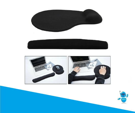 Apoya Muñeca Para Teclado Con Mouse Pad