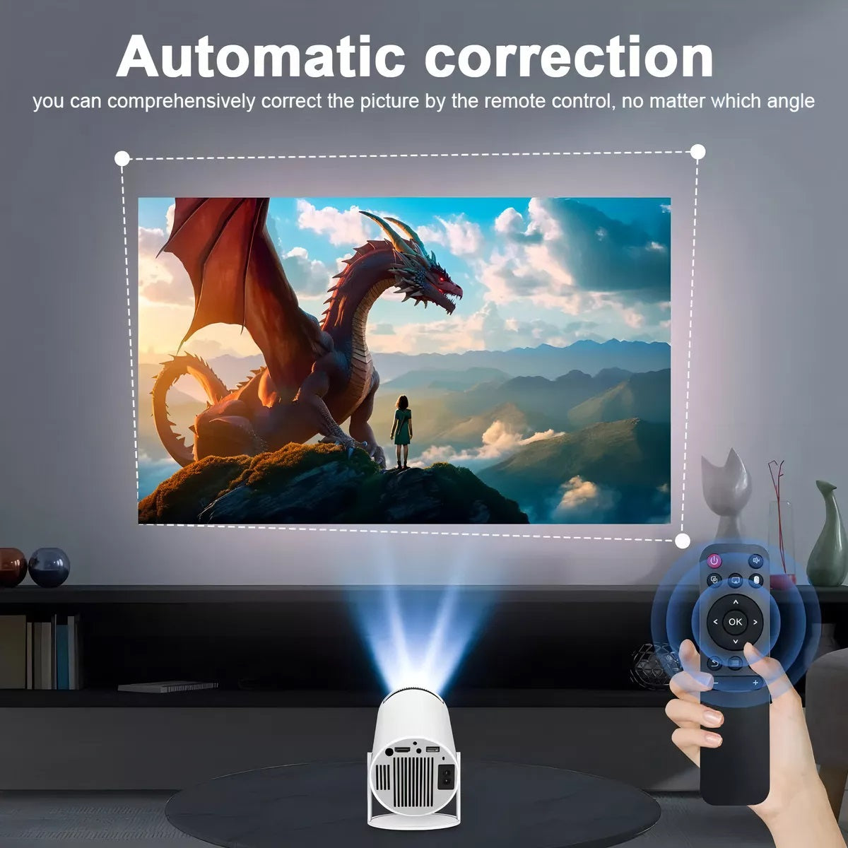 Miniproyector LED Hy300 Smart Android 11